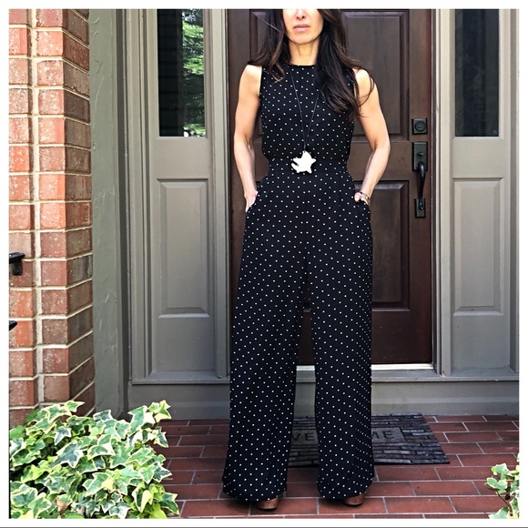 ✨LAST ONE ✨Paris wide leg polka dot jumpsuit - Picture 3 of 7